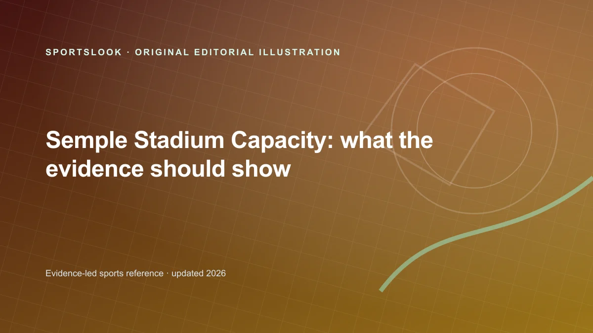 Editorial illustration of Semple Stadium with a capacity marker