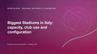 Original editorial illustration for Biggest Stadiums in Italy: capacity, club use and configuration