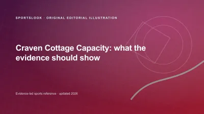 Original SportsLook editorial illustration for Craven Cottage capacity: current figure, history and event limits