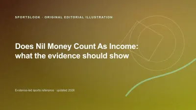 Original editorial illustration for Does NIL Money Count as Income? Tax rules for college athletes