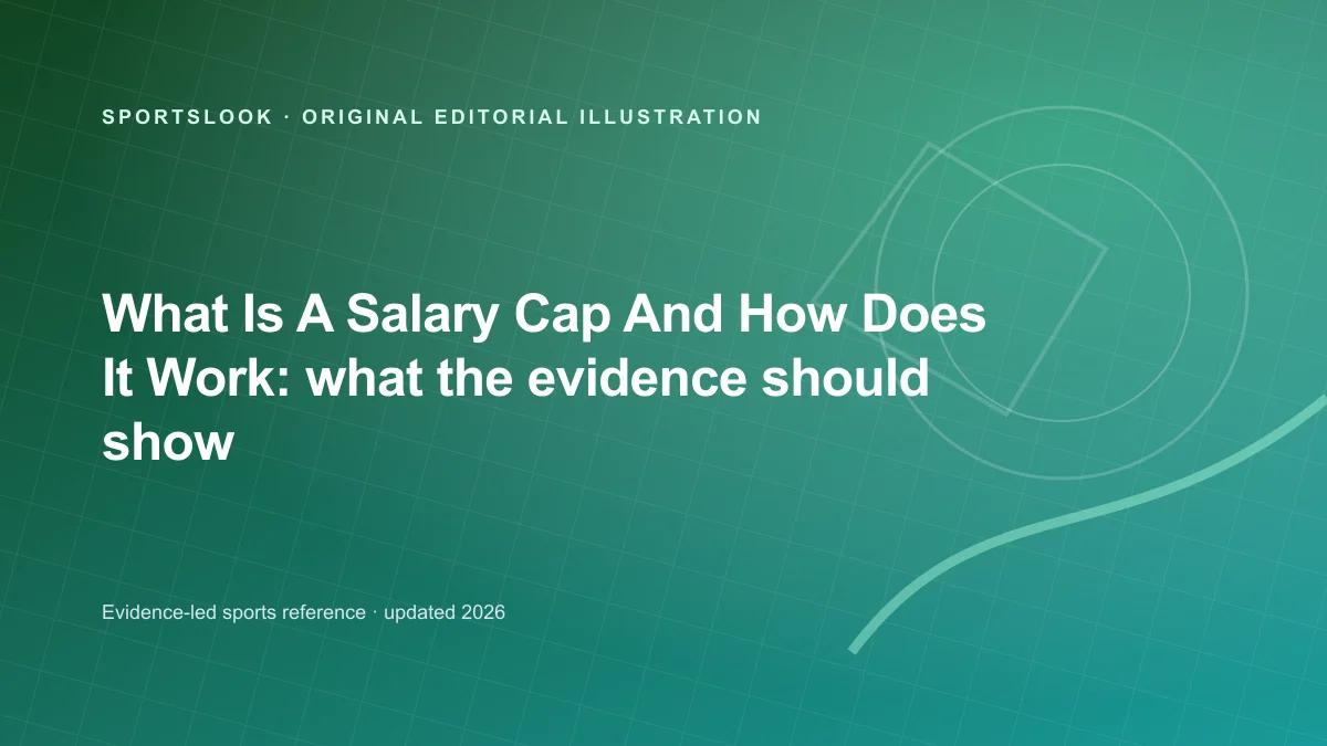 Original editorial illustration for What Is a Salary Cap and How Does It Work in Sports?